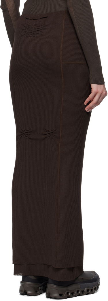 Nederdel ROA ROA Long Sport Skirt Brun | RBWW017FA09, 2
