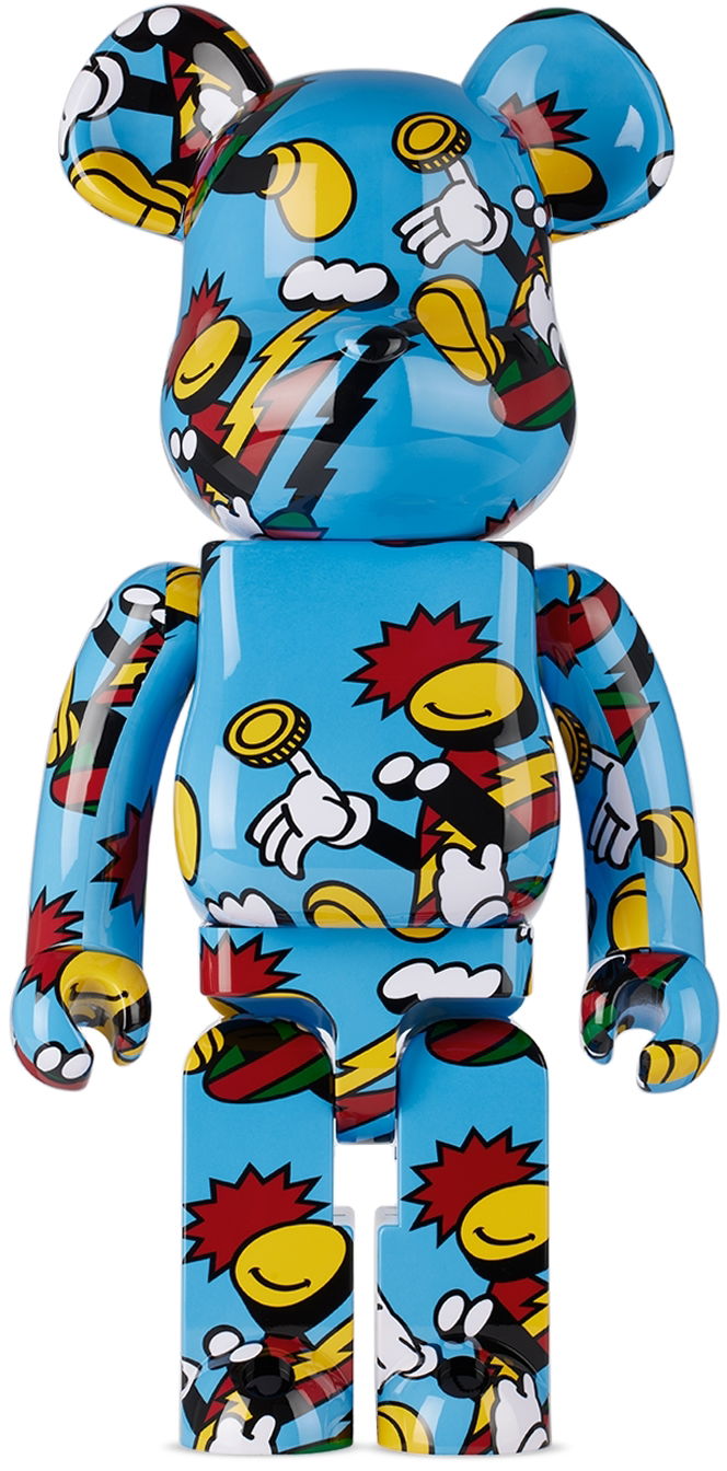 Collectible Medicom Toy Blue GRAFFLEX Lucky You 1000% Be@rbrick Blå | 4530956605593, 0