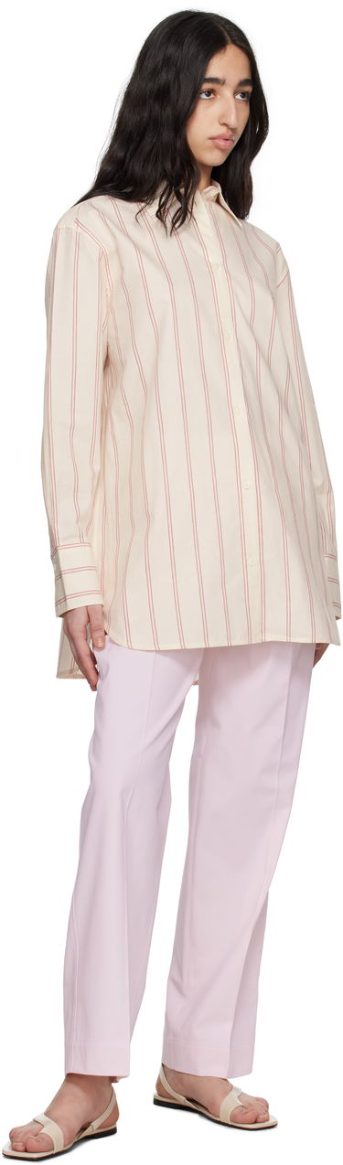 Skjorte TOTEME TOTEME Relaxed Striped Shirt Hvid | 252-WRT1415-FB0388, 3