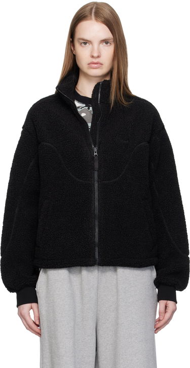 Jakke Dime Dime Polar Fleece Sherpa Zip Jacket Sort | DIMEFA258BLK, 0