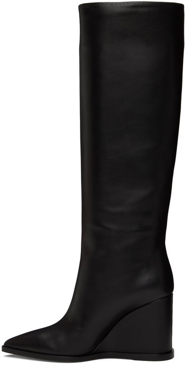 Frakker Gianvito Rossi Gianvito Rossi Hamnes Wedge Tall Boots Sort | G80394.85RIC.VGI, 2
