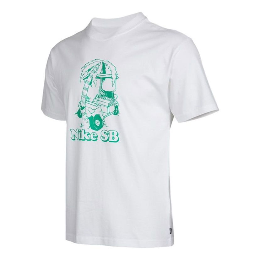 T-shirt Nike SB Nike SB Loose Fit T-Shirt Hvid | DD1309-100