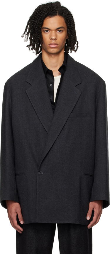 Frakker LEMAIRE Short Maxi Double Breasted Coat Sort | CO1069 LF1302, 0