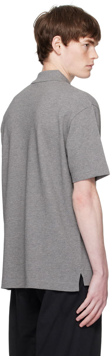 Polo skjorte MAISON KITSUNÉ Maison Kitsuné Fox Head Patch Polo Grå | PM00210KP0001, 2