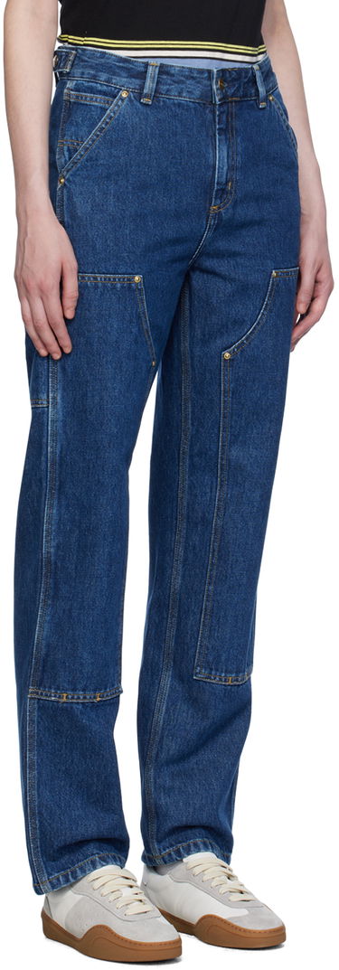 Jeans Carhartt WIP Double Knee Workwear Jeans Blå | I033748 0106, 1
