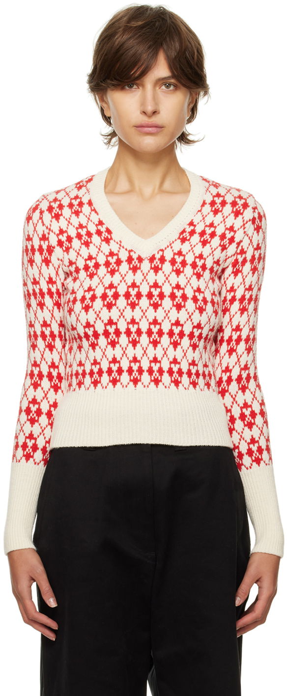 Sweater AMI Sweater Rød | FKS230.030, 0