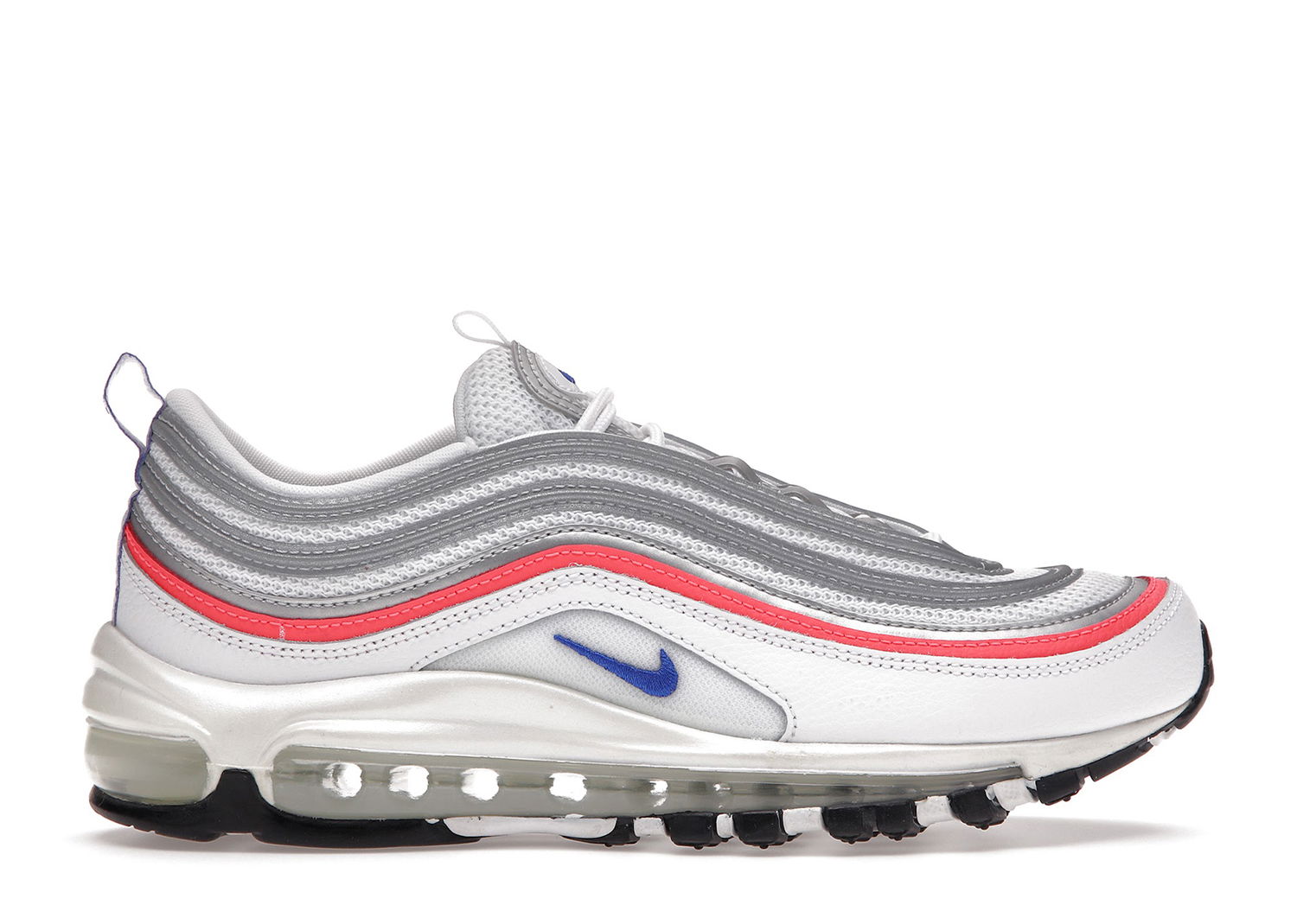Sneakers og sko Nike Air Max 97 Metallic Silver Flash Crimson Racer Blue W Hvid | CZ6087-101, 0