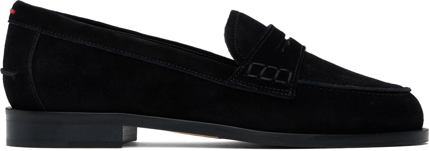 Skopleje Aeyde Aeyde Oscar Suede Loafers Sort | A11-FL-VRNR15FL50-FW24-800-022, 0
