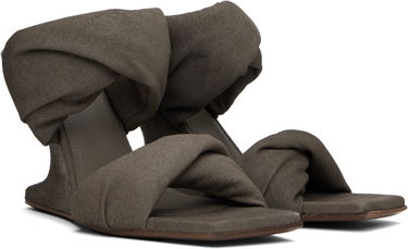 Skopleje Rick Owens Rick Owens Porterville Cantilever 8 Twisted Heeled Sandals Grå | RP01E7803 LBA, 3