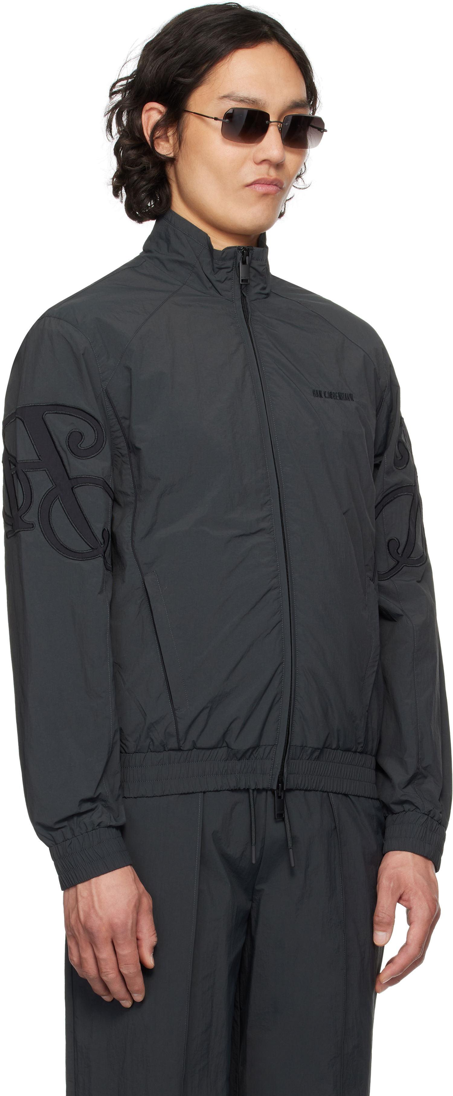 Vindjakke Han Kjøbenhavn Han Kjobenhavn Regular Track Jacket Grå | M-134461, 1