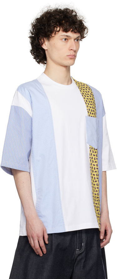 T-shirt Comme des Garçons Comme des Garçons Homme Multi-Fabric T-Shirt Hvid | HO-T010-051, 1
