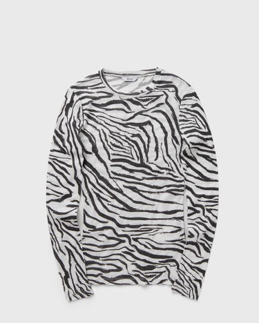 T-shirt envii Long Sleeve Zebra Print T-Shirt Hvid | E23200045-CLR002104, 0