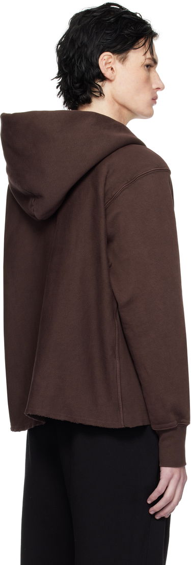 Sweatshirt LES TIEN Heavyweight Cropped Hoodie Brun | CF-1091-PD, 2