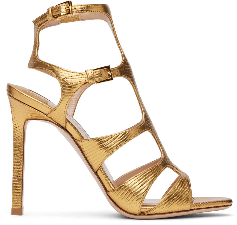 Skopleje Tom Ford TOM FORD Paradis Heeled Sandals Metalisk | W3613-LCL232G