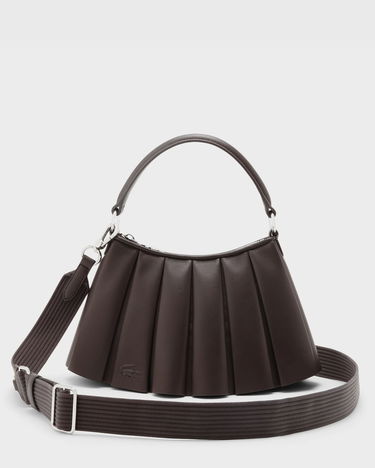 Skuldertaske Lacoste Lenglen Pleated Shoulder Bag Brun | NU5011DP-R29, 0