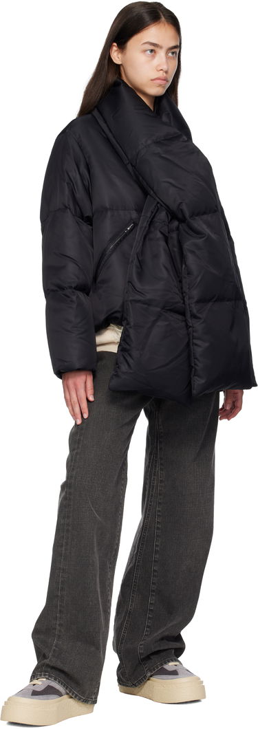 Puffer jakke Maison Margiela MM6 Maison Margiela Scarf Down Jacket Sort | S52AM0332 M35257, 3