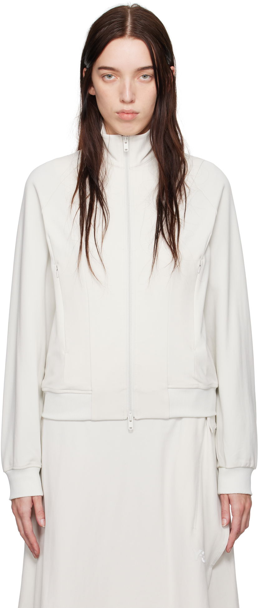 Sweatshirt Y-3 Track Jacket Hvid | JE3442