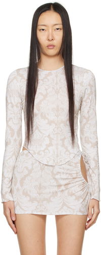 Miaou Etta Long Sleeve Top and Mini Skirt Set