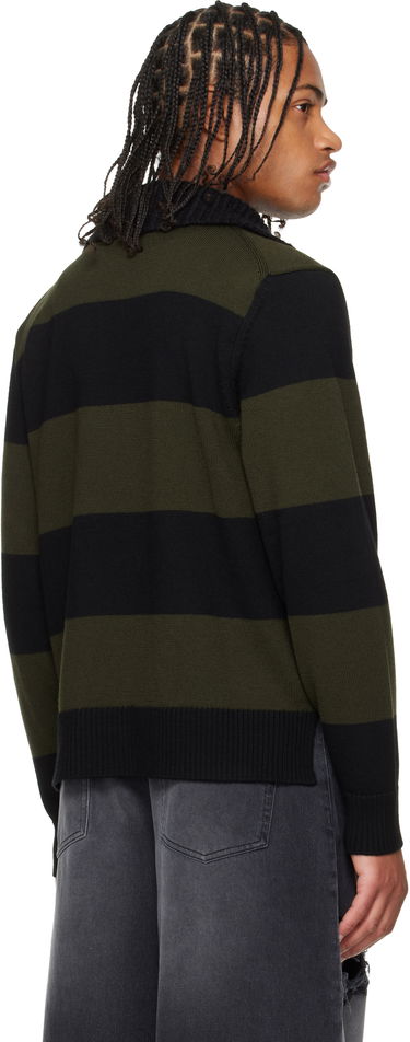 Polo skjorte Simone Rocha Simone Rocha Embellished Fuzzy Collar Rugby Polo Flerfarvet | VMK13SB 0646, 2