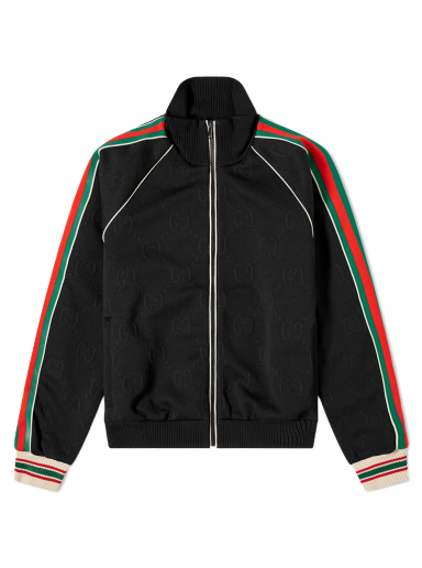 Bomberjakke Gucci GG Jacquard Bomber Jacket Sort | 662270-XJDE9-1043