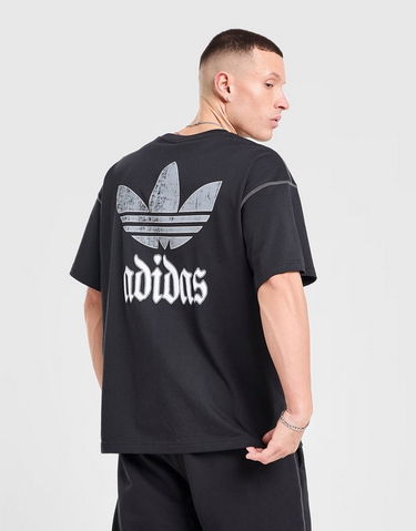 T-shirt adidas Originals T-Shirt Gfx Tee Lo Oversized Distressed Graphic Exposed Seams Sort | KC6725, 2