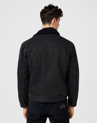 Jakke Wrangler Wrangler Sherpa Classic Jacket Sort | 112371441:M, 0