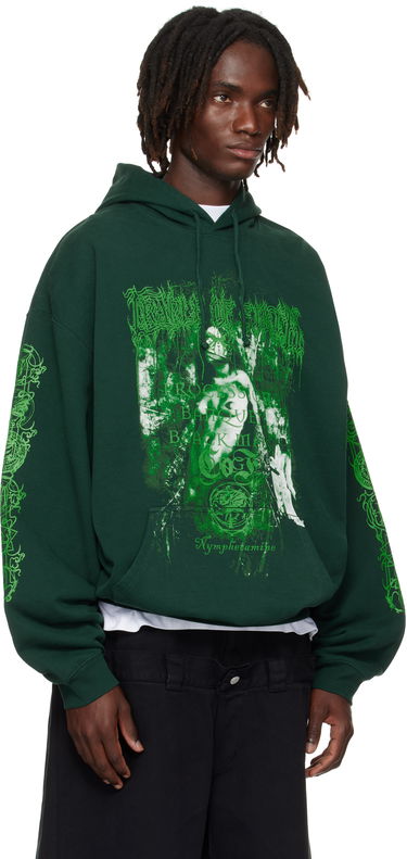 Sweatshirt VETEMENTS Vetements Cradle of Filth Nymphetamine Oversized Hoodie Grøn | UCF76HD750E, 1