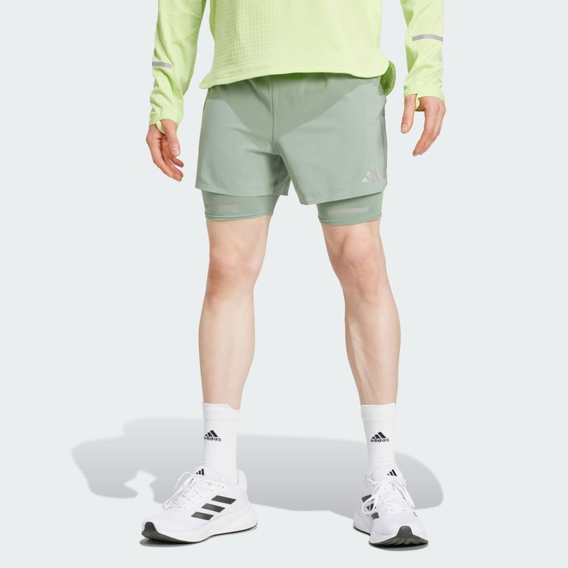 Shorts adidas Performance Ultimate Running Reflective 2-in-1 Shorts Grøn | JC7336