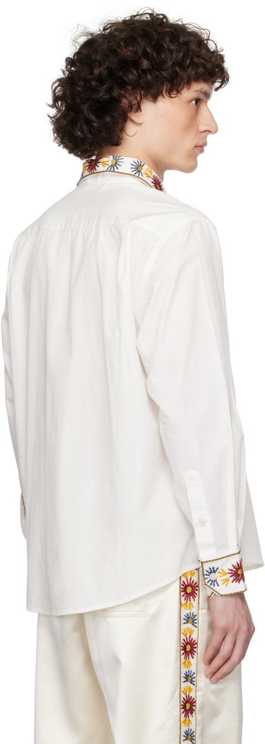 Skjorte Bode Bode Candyfloss Embroidered Shirt Hvid | MRS25SH003, 2