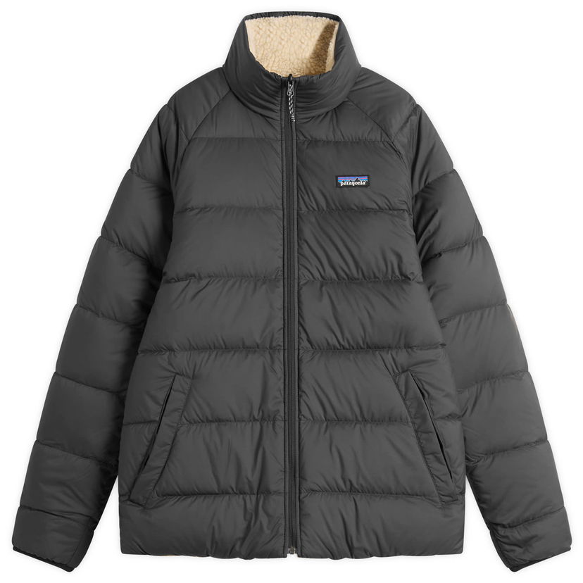 Puffer jakke Patagonia Reversible Silent Down Jacket Grå | 20670-BLK