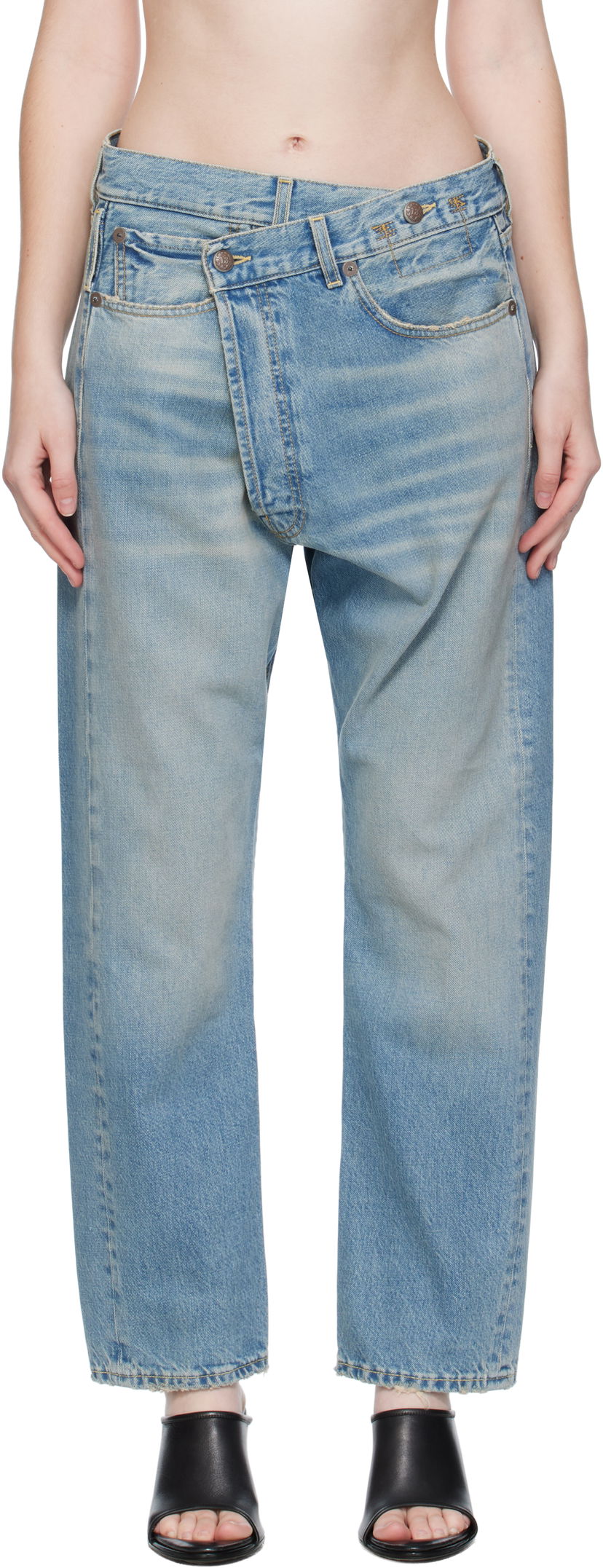 Jeans R13 R13 Crossover Jeans Blå | R13W2048-D343A