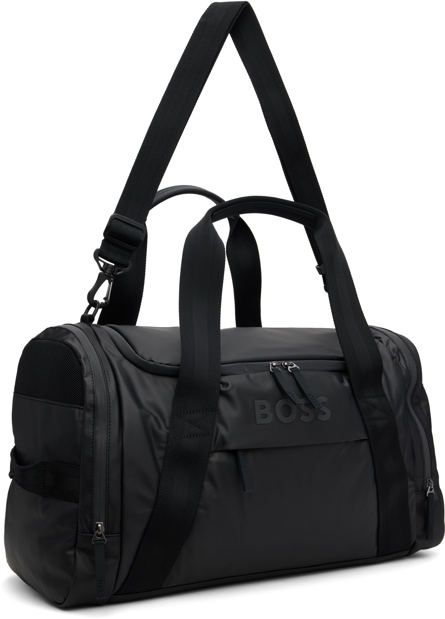 Rejsetaske BOSS Logo Canvas Duffle Bag Sort | 50548088, 1