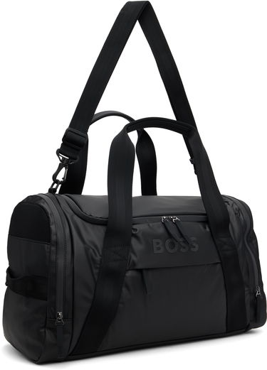 Rejsetaske BOSS Logo Canvas Duffle Bag Sort | 50548088, 1