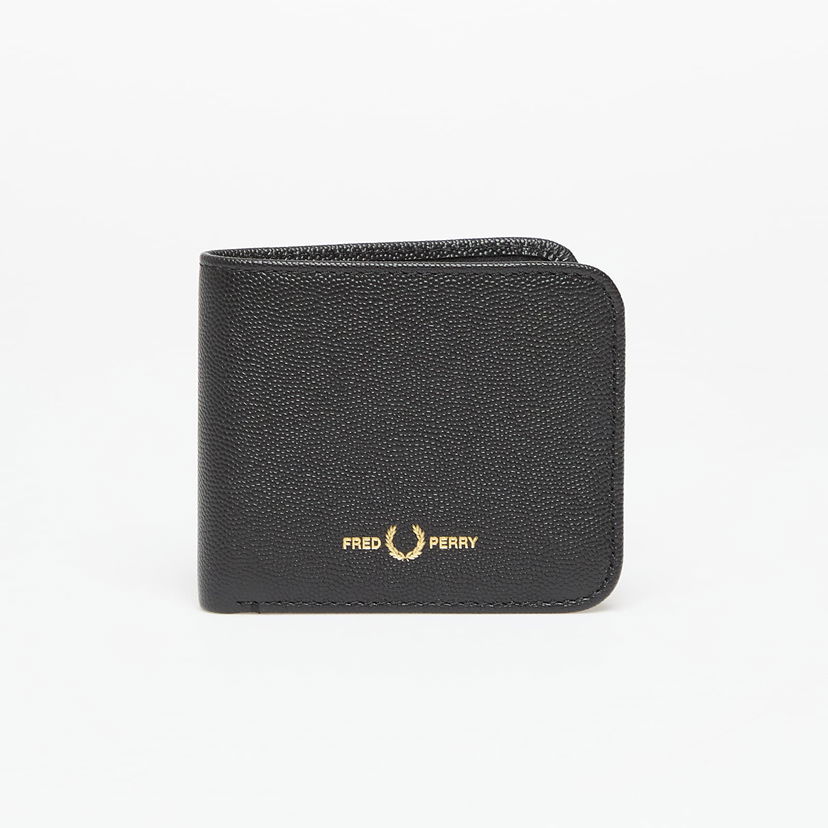 Tegnebog Fred Perry Fred Perry Scotchgrain Leather Wallet Sort | L1197 102