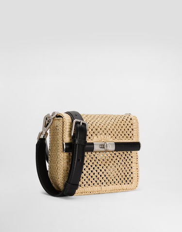 Skuldertaske Dolce & Gabbana Dolce & Gabbana Woven Raffia Crossbody Bag Beige | BM2445A9O838L797, 2