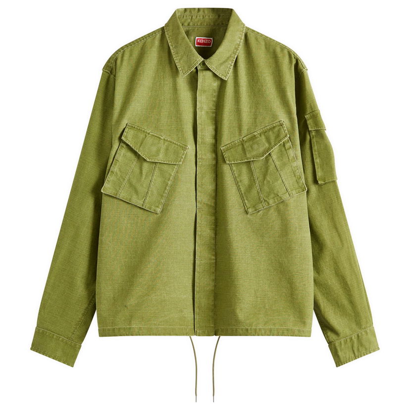 Skjorte KENZO Kenzo Pocket Overshirt, Size Large Grøn | FF55CH5339GD-48
