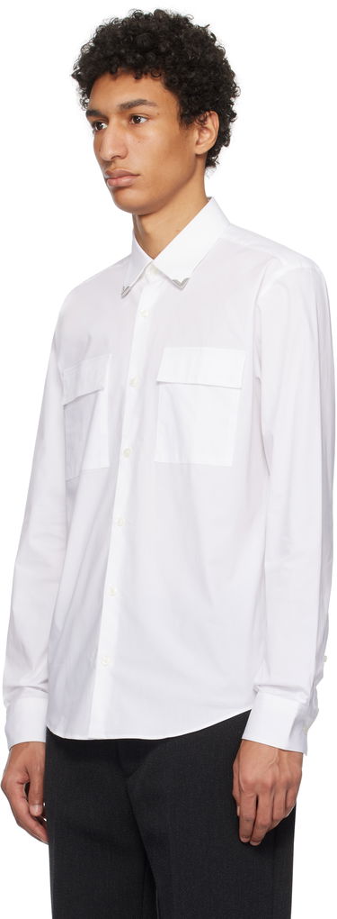 Skjorte BOSS Men's Long Sleeve Shirt With Two Front Pockets And Collar Tips Sort | 50534281, 3