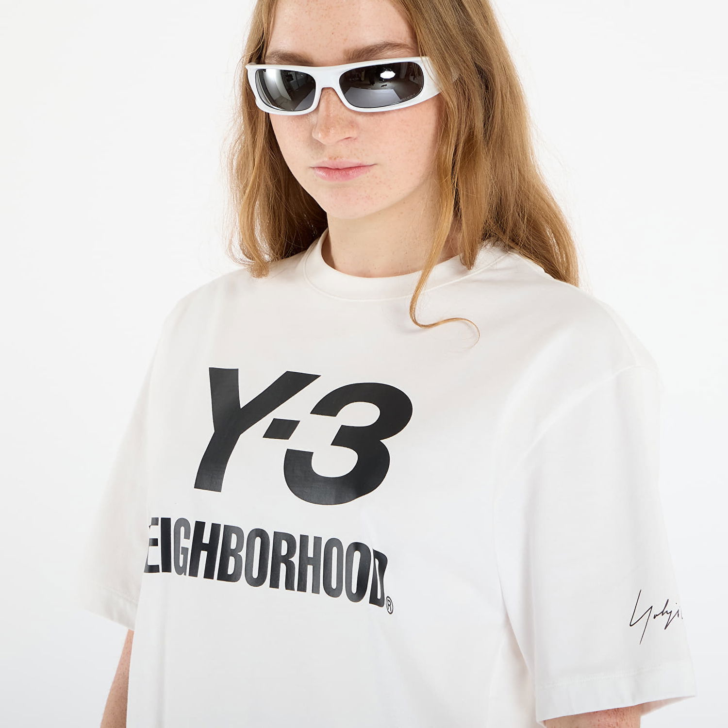 T-shirt Y-3 Y-3 x Neighborhood Logo T-Shirt Hvid | JX7449, 1