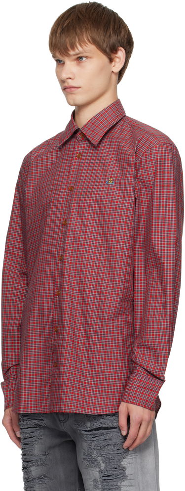 Skjorte Vivienne Westwood Vivienne Westwood Ghost Plaid Shirt Rød | 2401000J-W0179-, 3