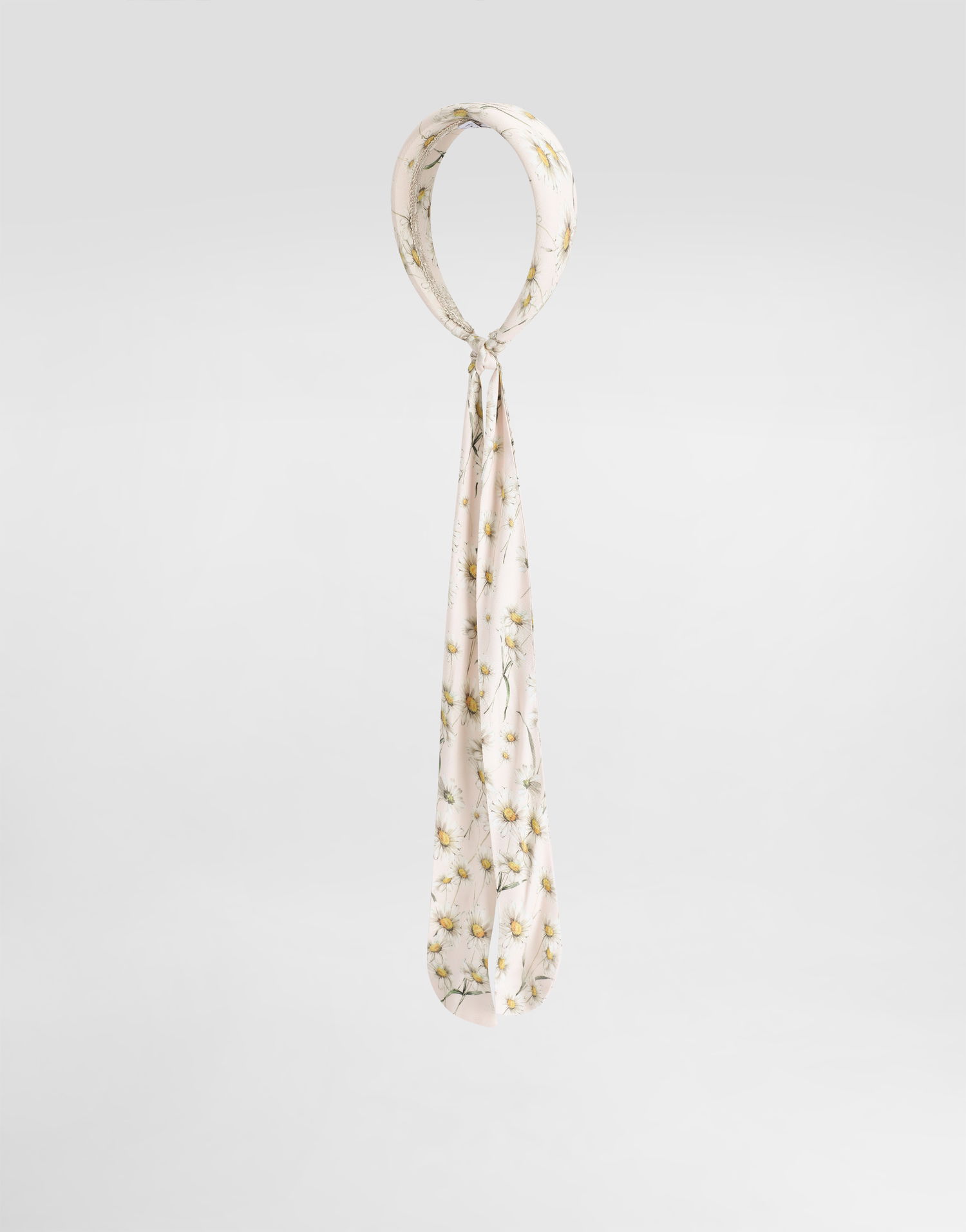 Tørklæde Dolce & Gabbana Dolce & Gabbana Daisy-Print Headband with Tails Beige | LB3L63FS8DKHF5RI, 1