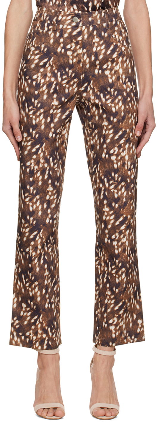 Bukser Miaou Miaou Junior Printed Trousers Brun | 1010SCBMB, 0