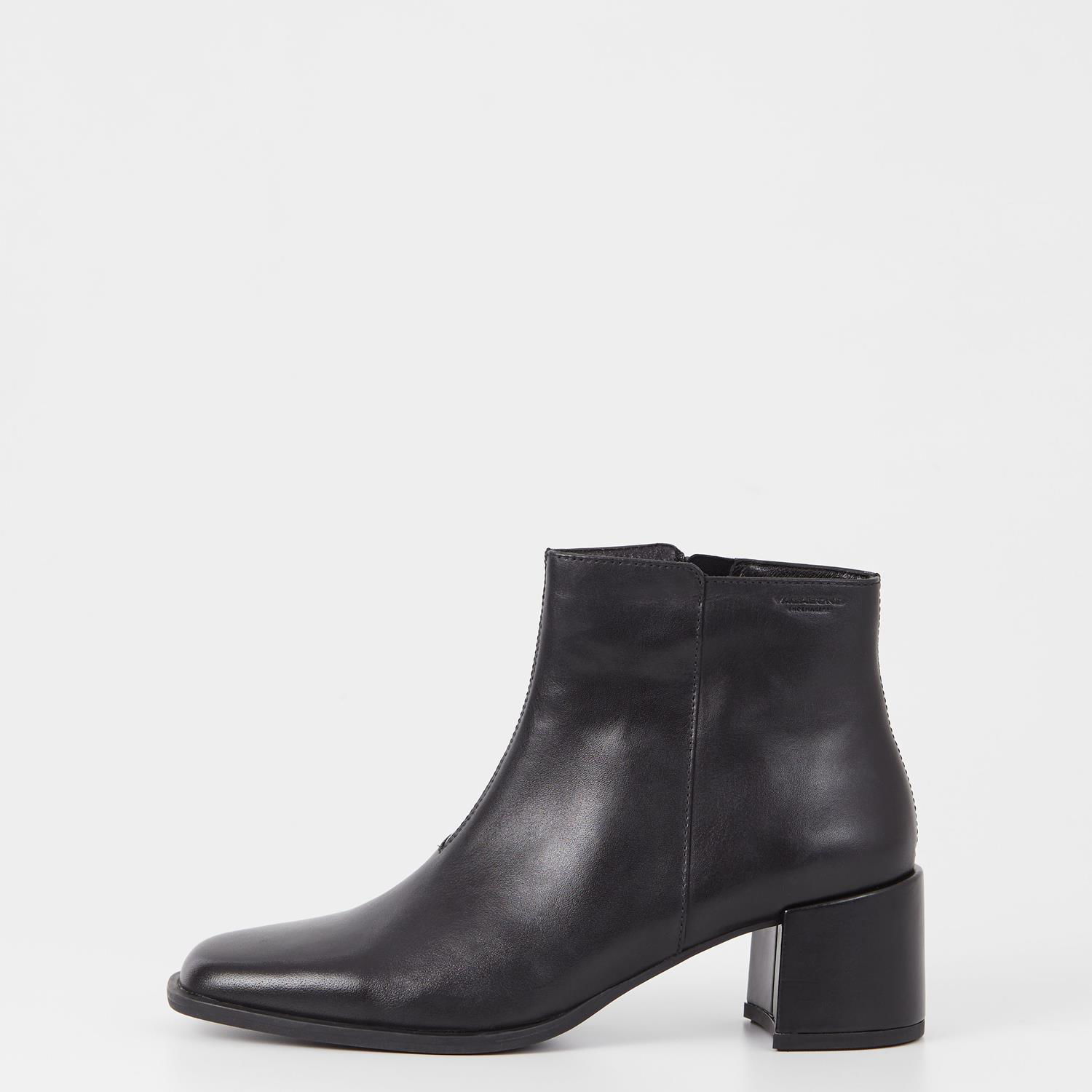 Sneakers og sko Vagabond Stina Leather Block Heel Ankle Boots Sort | 5609-001-20, 0