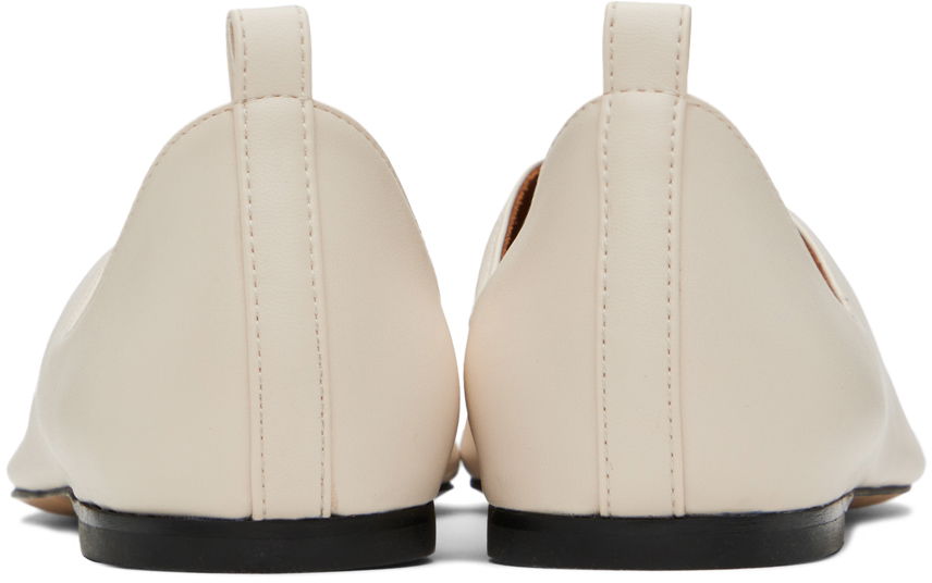 Sneakers og sko Stella McCartney Terra Laced Ballerina Flats Beige | 810411KP027, 1