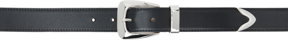 Bælter Khaite The Benny Black Leather Belt Sort | 10012-763, 0