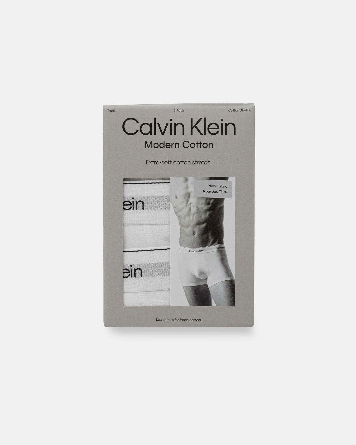 Boksere CALVIN KLEIN Boxers 3 Pack Hvid | 000NB3963A100, 1