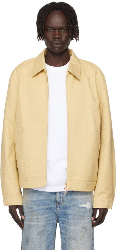 Jakke Casablanca Casablanca Monogram Jacquard Jacket Gul | MPF25-JK-378-01, 0