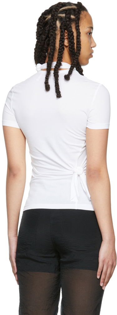 Tanktop Helmut Lang Helmut Lang Twisted Jersey T-Shirt Hvid | M02HW507, 2