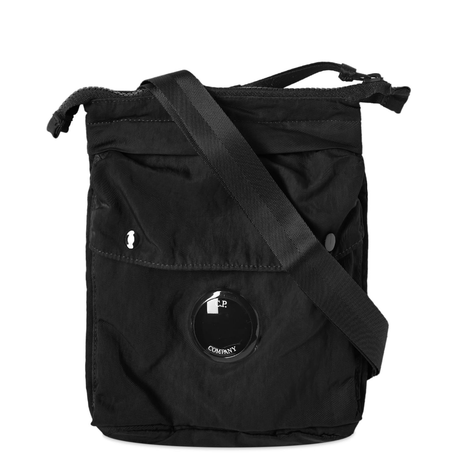 Skuldertaske C.P. Company Nylon B Crossbody Pouch Sort | 15CMAC040A-005269G-999, 0