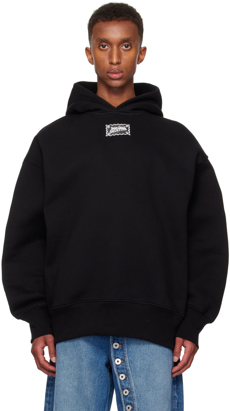 Sweatshirt Jean Paul Gaultier Jean Paul Gaultier Lace Label Hoodie Sort | 24/31-F-SW044I-J057-0001, 0