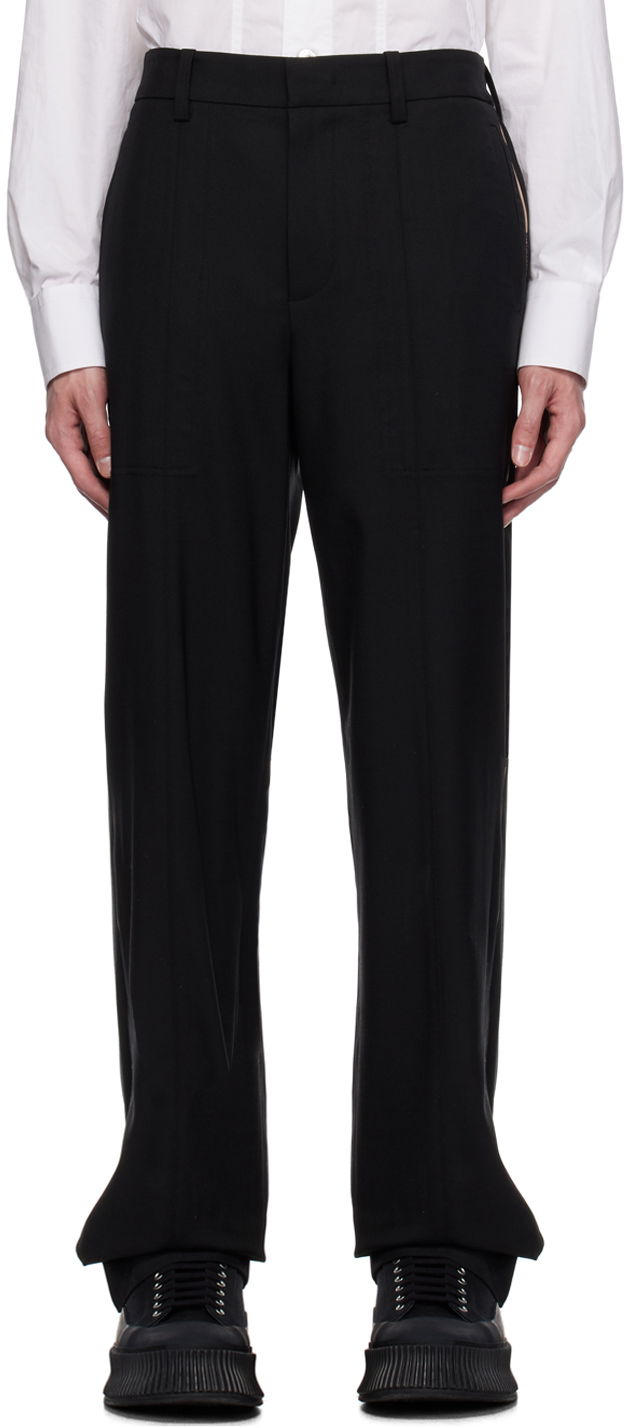 Bukser Helmut Lang Pleated Trousers Sort | N06HM204
